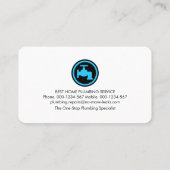 Plumbing Building Pipeline Frame 名刺 (裏面)