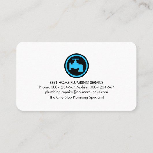 Plumbing Building Pipeline Frame 名刺 (裏面)