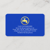 Plumbing Heating Gold Pipe Home 名刺 (裏面)