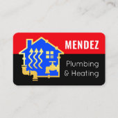 Plumbing Heating Home Piping Frame 名刺 (正面)