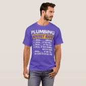 Plumbing Hourly Rate Funny Plumber Saying Hourly Tシャツ (正面フル)