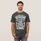 Plumbing Pipe Fitter Lord Of The Sewage Plumber Tシャツ (正面フル)