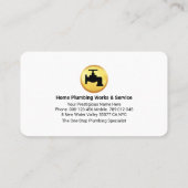 Plumbing Pipe Frame In Water Leaks 名刺 (裏面)