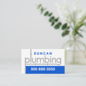 Plumbing Pipeline Leaking Water 名刺 (スタンド正面)