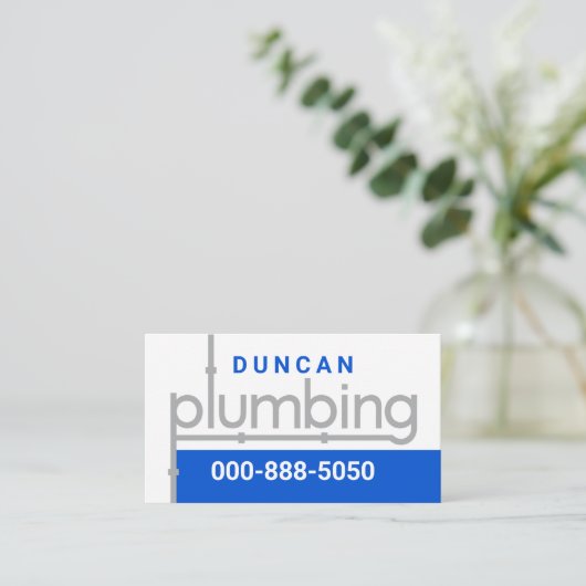 Plumbing Pipeline Leaking Water 名刺 (スタンド正面)