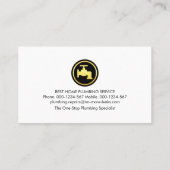 Plumbing Rooftop Pipeline Frame 名刺 (裏面)