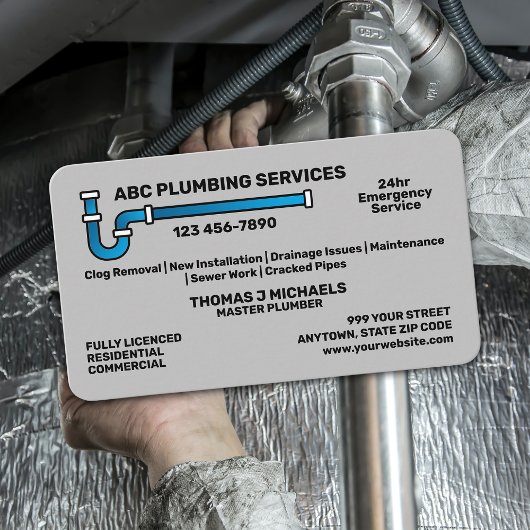 Plumbing Service 名刺