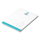 Plumbing Service Water Drop Logo Plumber Business ノートパッド (回転)