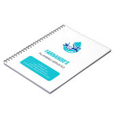 Plumbing Service Water Drop Logo Plumber Business ノートブック (左側)