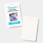 Plumbing Service Water Drop Logo Plumber Business バッジ (正面＆裏面)