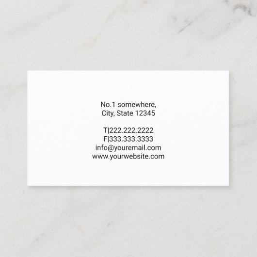 Plumbing Service Water Drop Tool Logo Professional 名刺 (裏面)