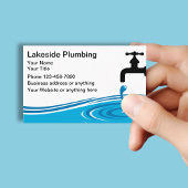 Plumbing Service Water Leak Simple Graphic 名刺