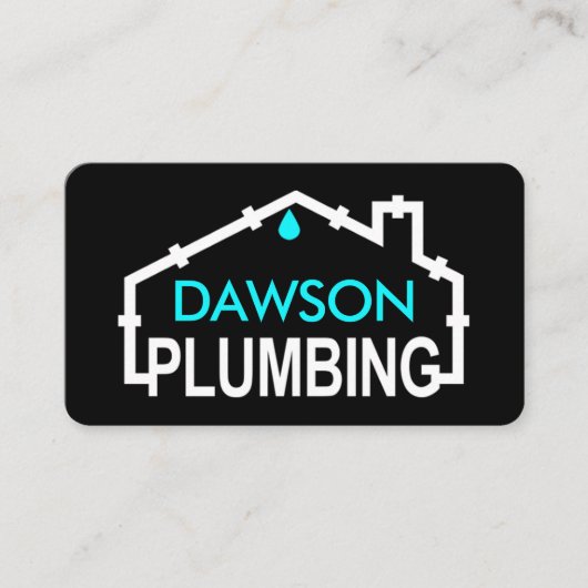 Plumbing Signage Home Pipe Frame 名刺 (正面)