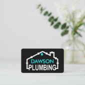 Plumbing Signage Home Pipe Frame 名刺 (スタンド正面)