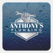 Plumbing Slogans名刺 スクエアシール (正面)