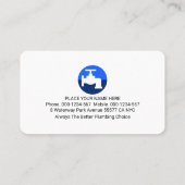 Plumbing Tools On Leaking Building Roof 名刺 (裏面)