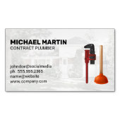 Plumbing Tools | Residential | Blue Collar Work マグネット名刺 (正面)