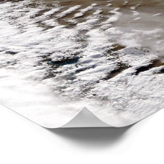 Plume from eruption of Chaiten volcano, Chile ポスター (角)