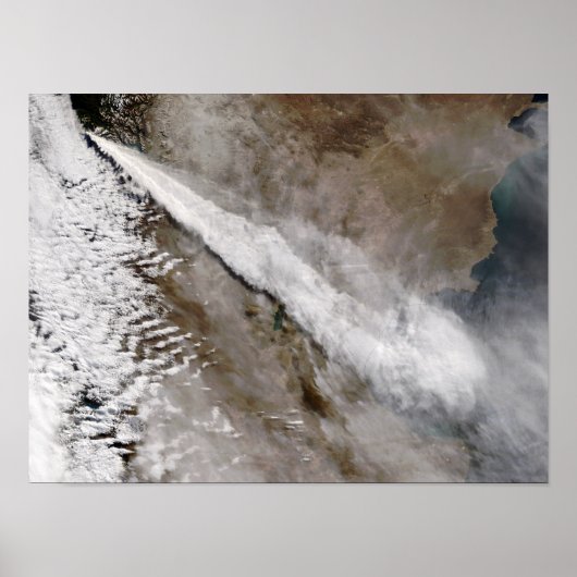 Plume from eruption of Chaiten volcano, Chile ポスター (正面)