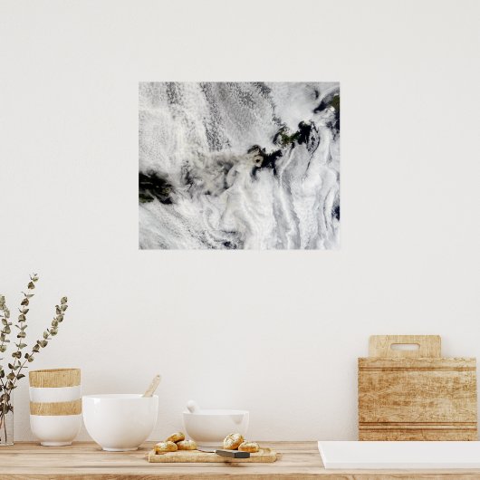 Plume from Okmok Volcano, Aleutian Islands ポスター (キッチン)