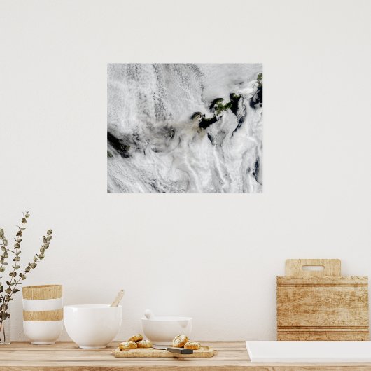 Plume from Okmok Volcano, Aleutian Islands 2 ポスター (キッチン)