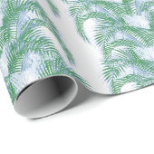 Plume Palm Fronds in Blue and Green ラッピングペーパー (ロールコーナー)