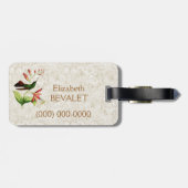 Plumeleteerのハチドリの荷物のラベル ラゲッジタグ (裏面横)