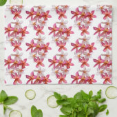 Plumeria Collage Kitchen Towel キッチンタオル (折り畳み)