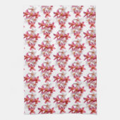Plumeria Collage Kitchen Towel キッチンタオル (縦)