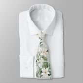 Plumeria Floral Tie ネクタイ (タイ)