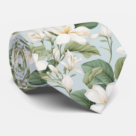 Plumeria Floral Tie ネクタイ (ロール)