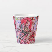 Plumes au rose カフェラテマグ (正面)