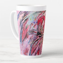 Plumes au rose カフェラテマグ