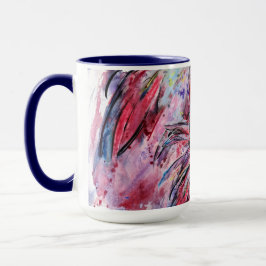 Plumes au rose マグカップ