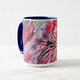 Plumes au rose マグカップ