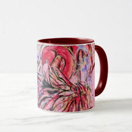 Plumes au rose マグカップ