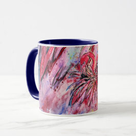 Plumes au rose マグカップ