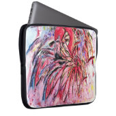 Plumes au rose Sacs pour électronique ラップトップスリーブ (正面右)