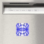 Plumes of Blue Smoke on white マグネット (インサイチュ (食洗機))