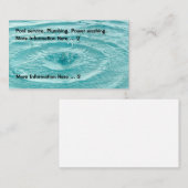 Pluming Poolサービス 名刺 (正面/裏面)