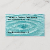 Pluming Poolサービス 名刺 (正面)