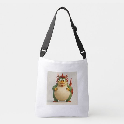 Plump Dragon Tote Bag 描述|説明: クロスボディバッグ (正面)