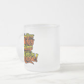 Plump Turkey, Cartoon農家トルコ， Mag フロストグラスマグカップ (正面左)