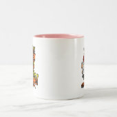 Plump Turkey, Cartoon Diva Turkey, Mag ツートーンマグカップ (中央)