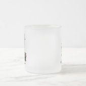 Plump Turkey, Cartoon Diva Turkey, Mag フロストグラスマグカップ (中央)