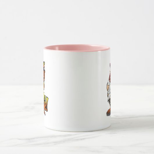 Plump Turkey, Cartoon Diva Turkey, Mag マグカップ (中央)