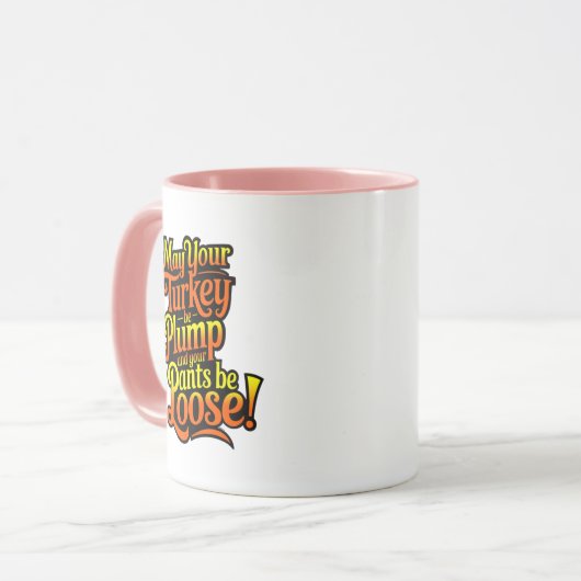 Plump Turkey, Cartoon Diva Turkey, Mag マグカップ (正面左)