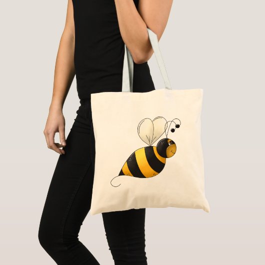 Plump Winged Bumble Bee トートバッグ (正面(商品))