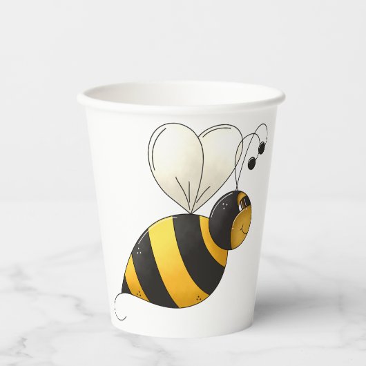 Plump Winged Bumble Bee 紙コップ (正面)