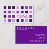 PLUMS (モダン正方形) 名刺 (正面/裏面)